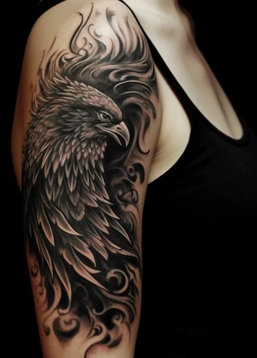 Tatouage noir et gris par Julien