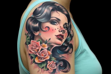 Tatouage Old School par Mélanie