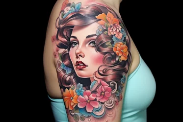 Tatouage Old School par Mélanie