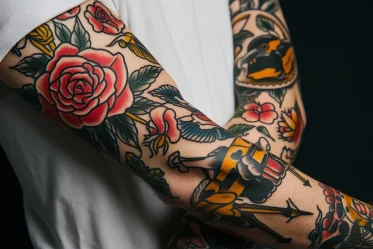 Tatouage Old School par Mélanie